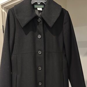 Harve Bernard Black Wool Women's Coat